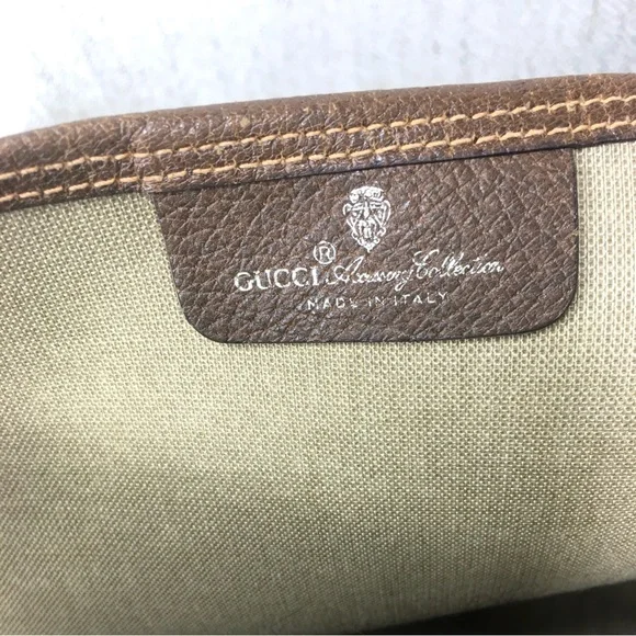 Gucci authentic brown monogram coated canvas tote bag - Picture 14 of 15